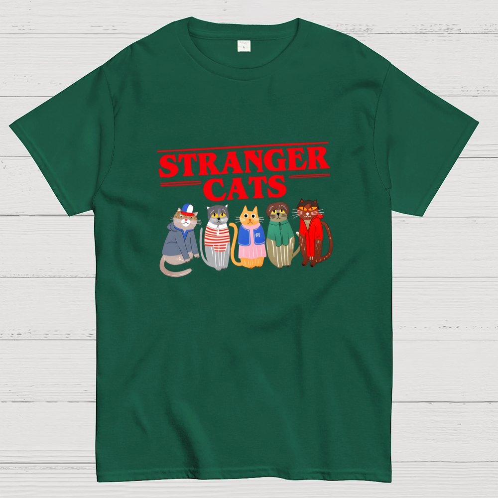 Stranger Cats Geek T-Shirt