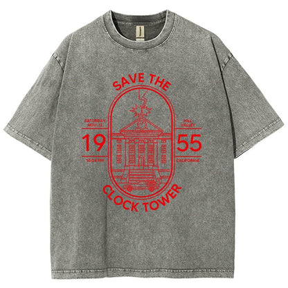 Save the Time Marker Vintage Distressed T-shirt
