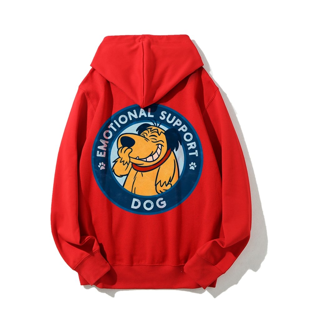 Dog Support Or Not? Printed Back Unisex Cotton Hoodie