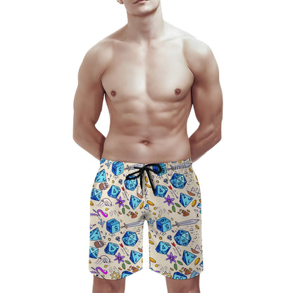 Vintage Dice Game Geek Shorts