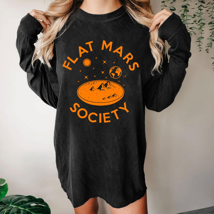 Flat Mars Washed Long Sleeve Tee