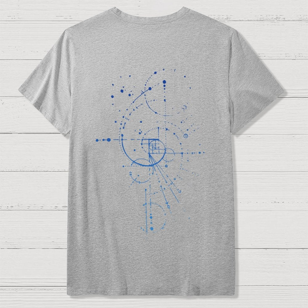 Fibonacci Nerdy  Back Printing Geek T-Shirt