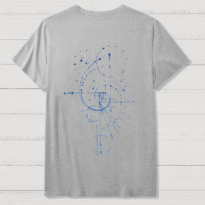 Fibonacci Nerdy  Back Printing Geek T-Shirt