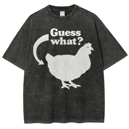 Chicken Butt Vintage Distressed T-shirt