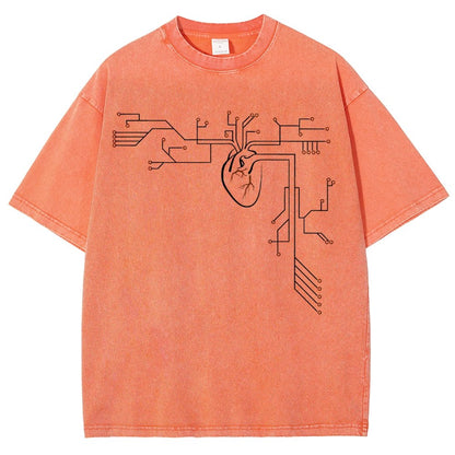 Circuit-ulatory System Vintage Distressed T-shirt