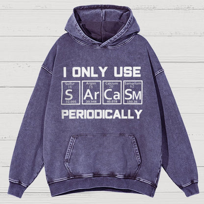 Sarcasm Periodic Table Element Vintage Distressed Hoodie
