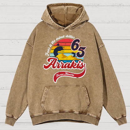 Fear Is The Mind Killer Cotton Vintage Distressed Hoodie
