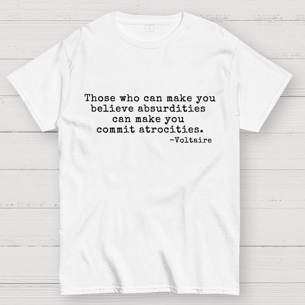 Voltaire Quote Geek T-Shirt
