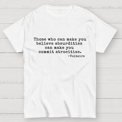 Voltaire Quote Geek T-Shirt