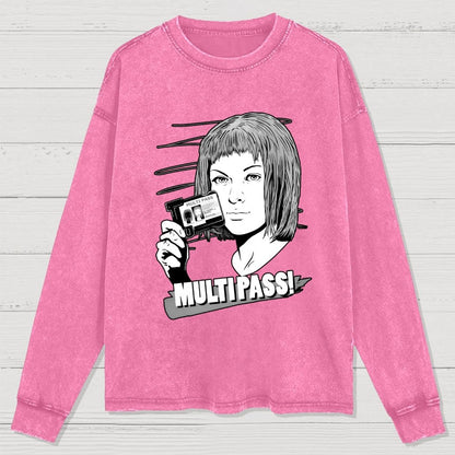 MULTIPASS! Washed Long Sleeve Tee