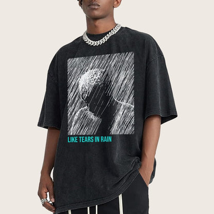 Like Tears In Rain Vintage Distressed T-shirt