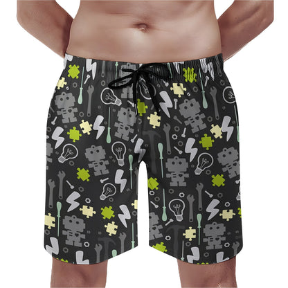 Robot Maintenance Geek Shorts