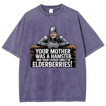 Your Mother Was A Hamster And Your Father Smelt Of Elderberries Vintage Distressed T-shirt