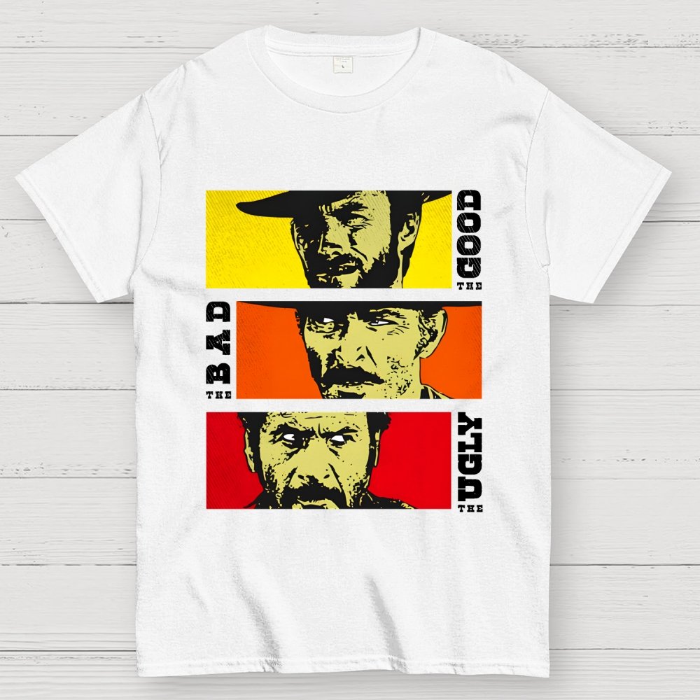 The Good The Bad The Ugly Cat Geek T-Shirt