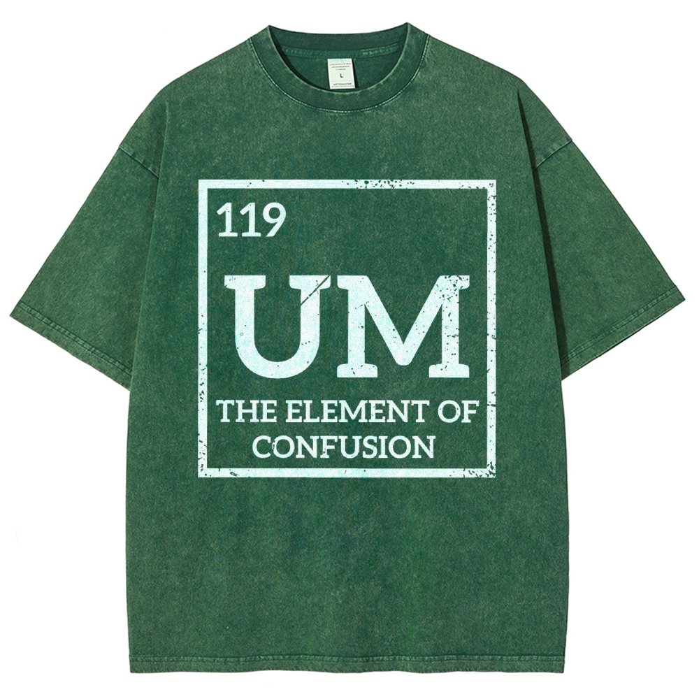 Um The Element Of Confusion Vintage Distressed T-shirt