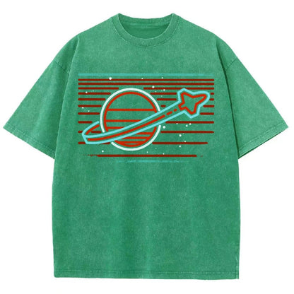 Retro Space Launch Vintage Distressed T-shirt
