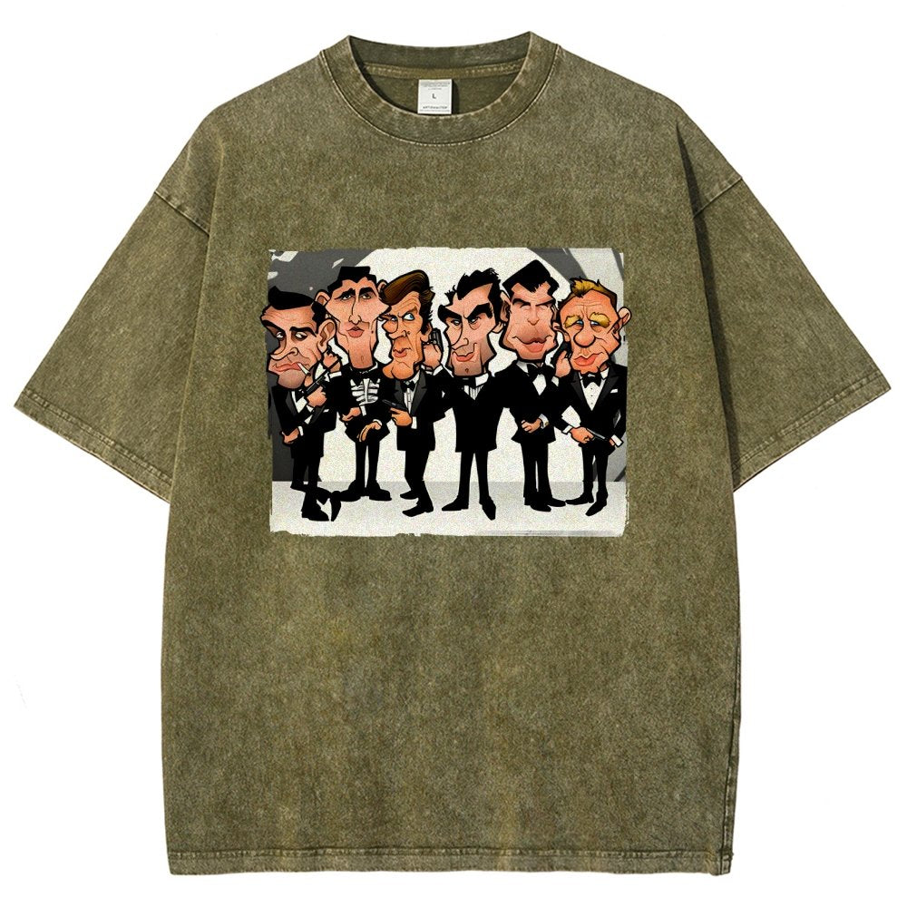 Six Faces One Spy Vintage Distressed T-shirt