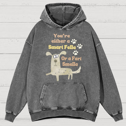 Funny Dog Puns Vintage Distressed Hoodie