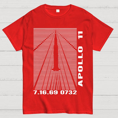 Shockwaves Apollo 11 Retro Space Design Unisex Geek T-Shirt