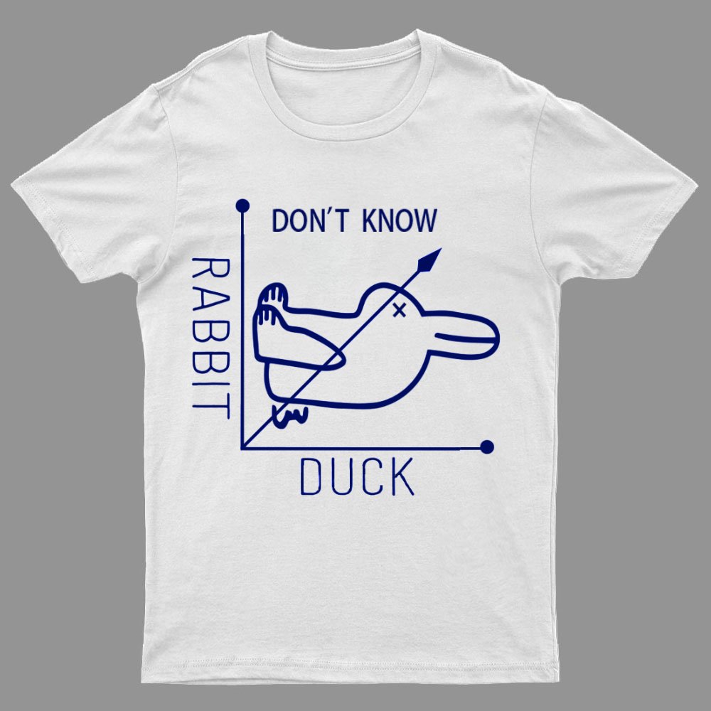 Rabbit or Duck - Don't know - Math Graph Geeky T-Shirt