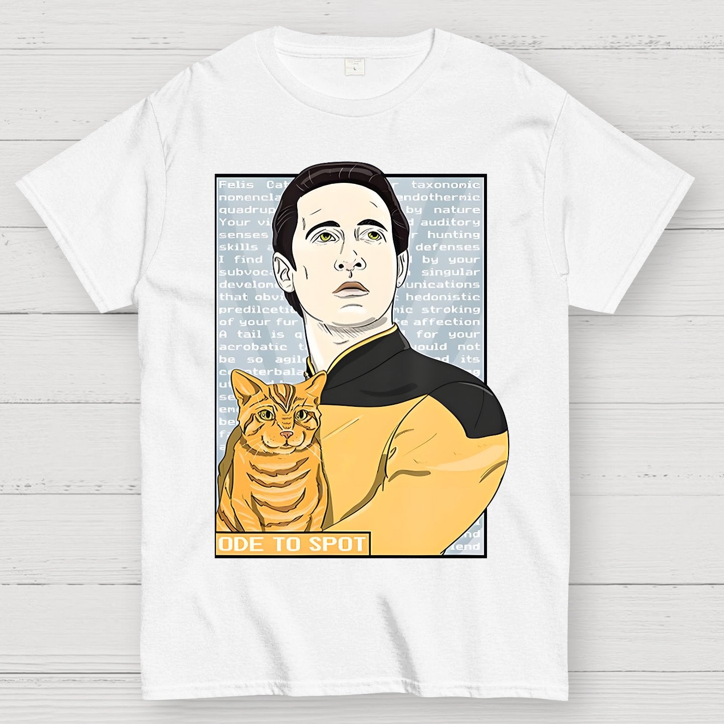 Date Ode To Spot Cat Geek T-Shirt