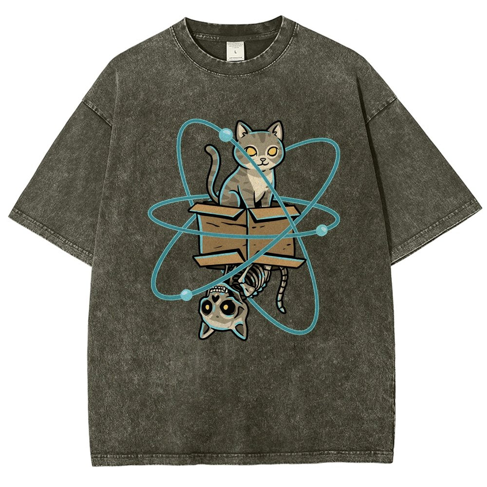 Schrodinger's Pet Vintage Distressed T-shirt
