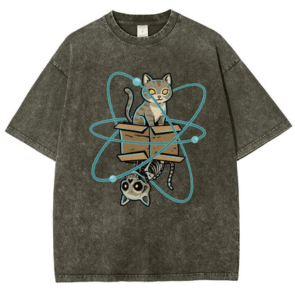 Schrodinger's Pet Vintage Distressed T-shirt