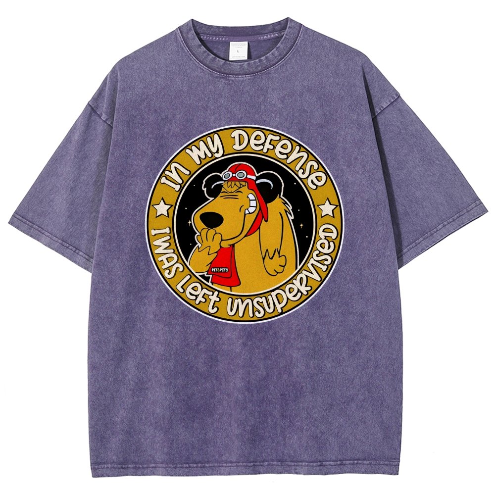 In My Defense I Was Left Unsupervised Vintage Distressed T-shirt