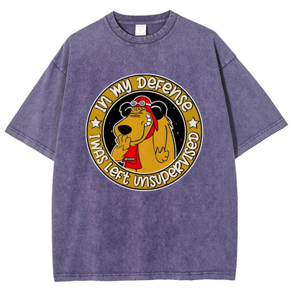 In My Defense I Was Left Unsupervised Vintage Distressed T-shirt