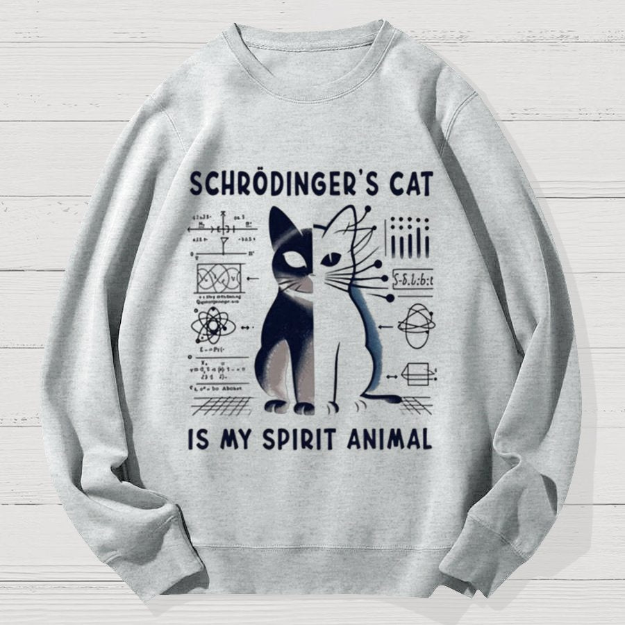 Schrodinger's Cat Geek Cotton Sweatshirt