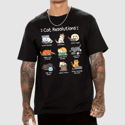 Cat Resolutions Geek T-Shirt