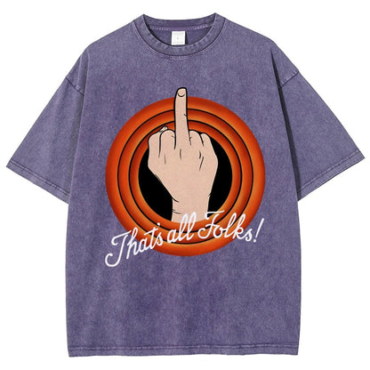 That's All Folks Vintage Distressed T-shirt