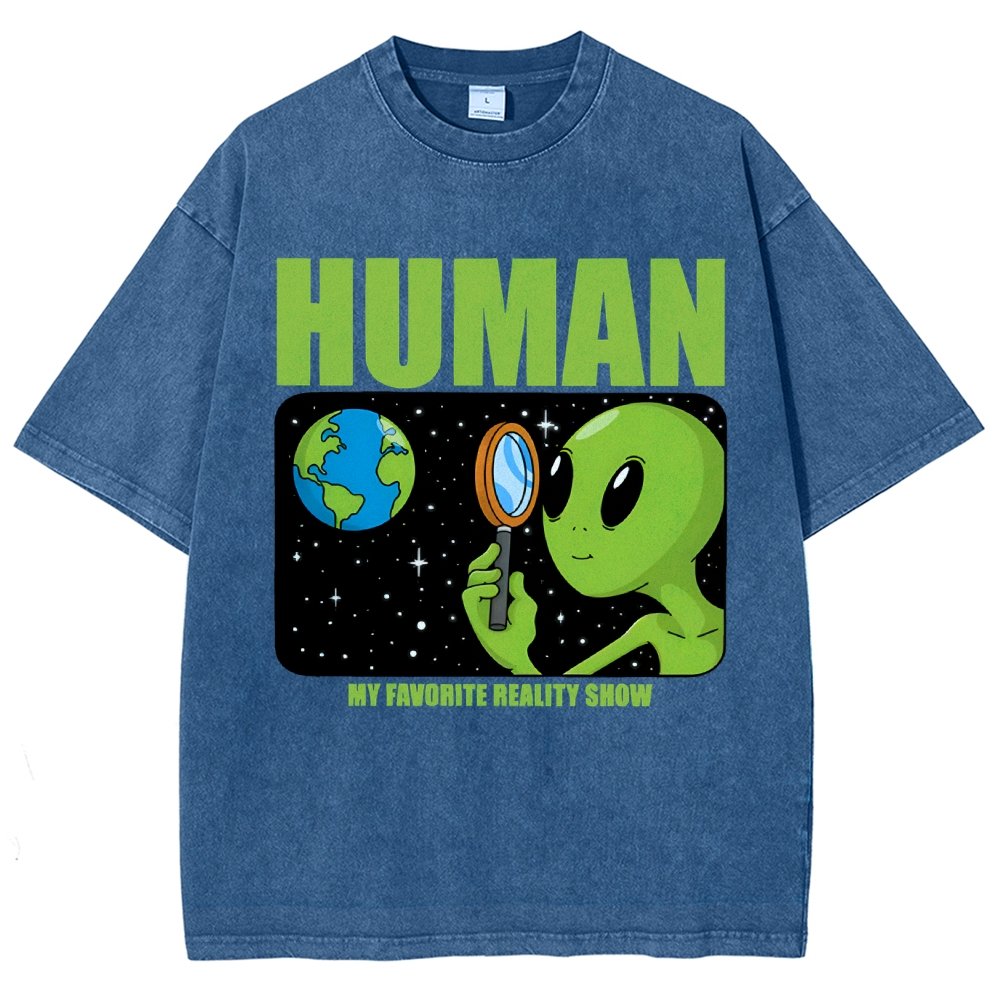 Human  My Favorite Reality Show Vintage Distressed T-shirt