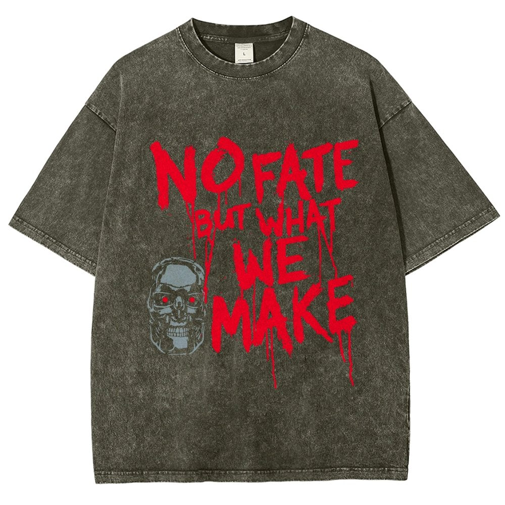 No Fate! Vintage Distressed T-shirt