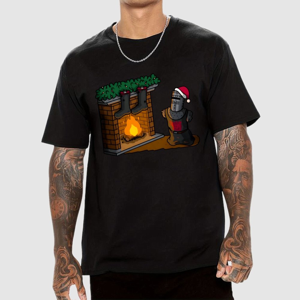 Black Knight Christmas Geek T-Shirt