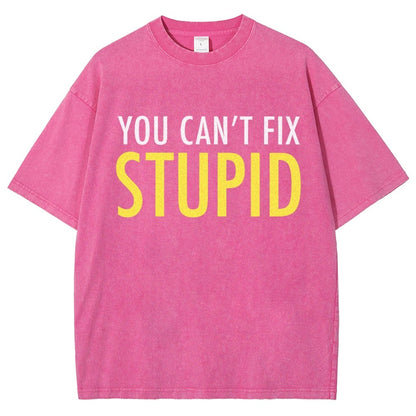 You Can’T Fix Stupid Vintage Distressed T-shirt