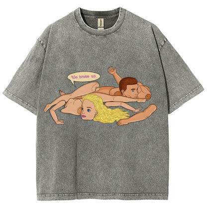 The Break up Vintage Distressed T-shirt