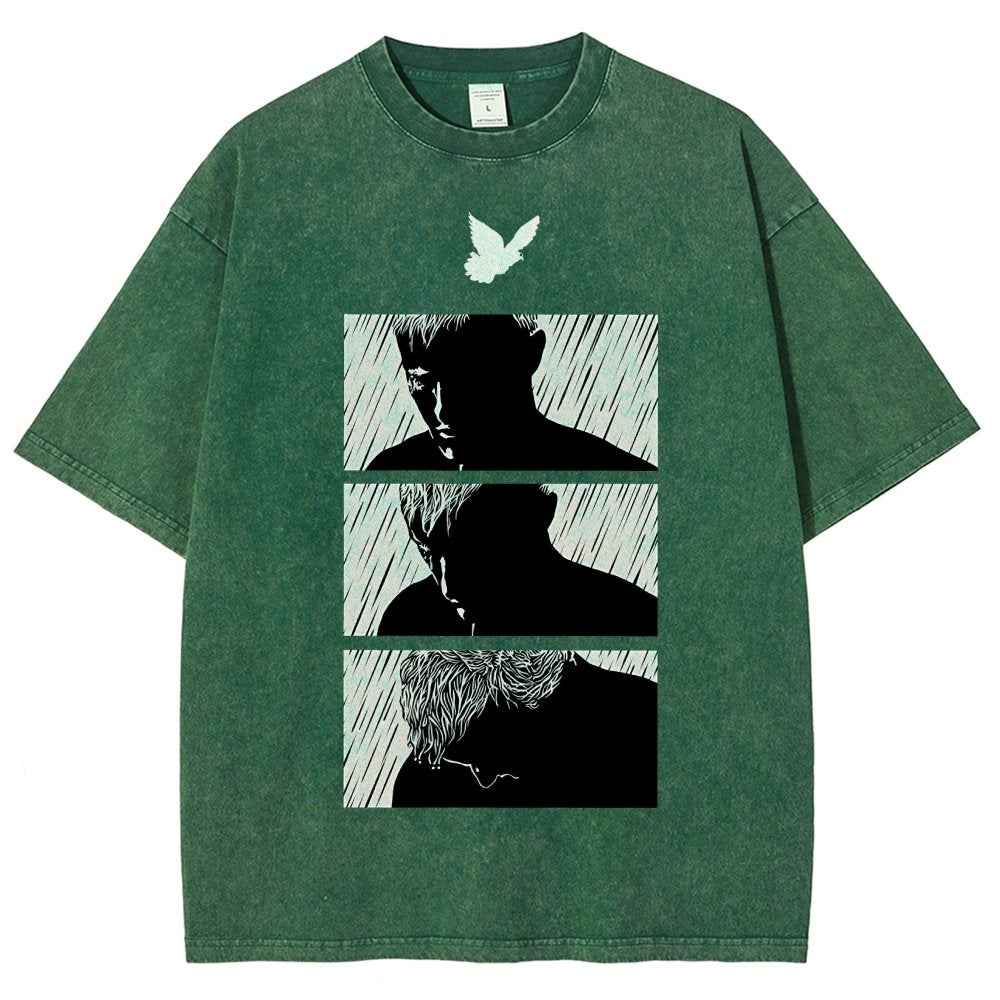 Ending White Vintage Distressed T-shirt