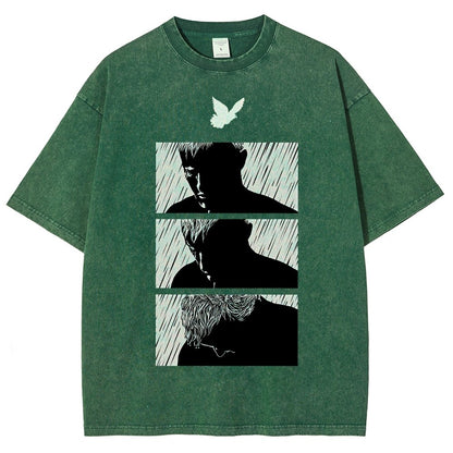 Ending White Vintage Distressed T-shirt