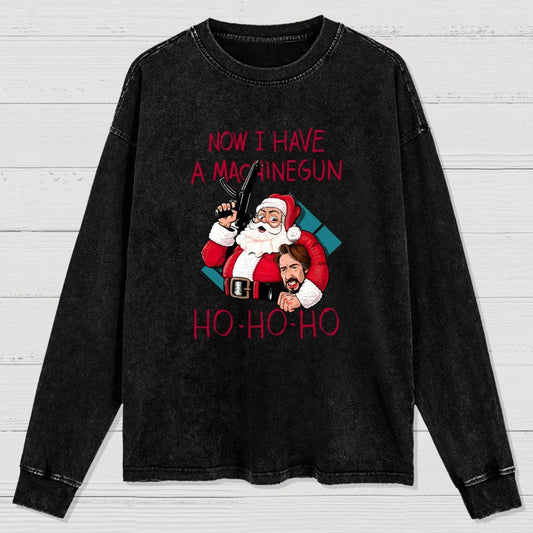 Ho-Ho-Ho Washed Long Sleeve Tee