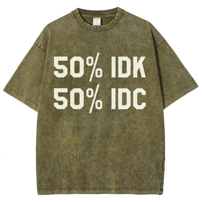 50% I Don't Care Vintage Distressed T-shirt