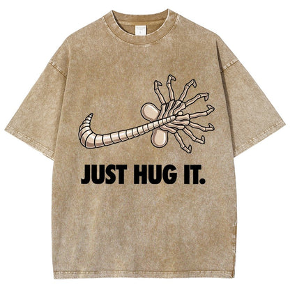 Just hug it Vintage Distressed T-shirt