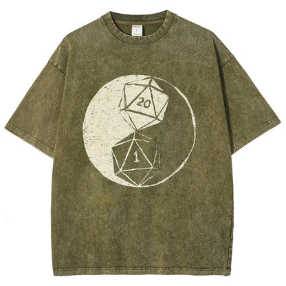 RPG Duality Balancing Vintage Distressed T-shirt