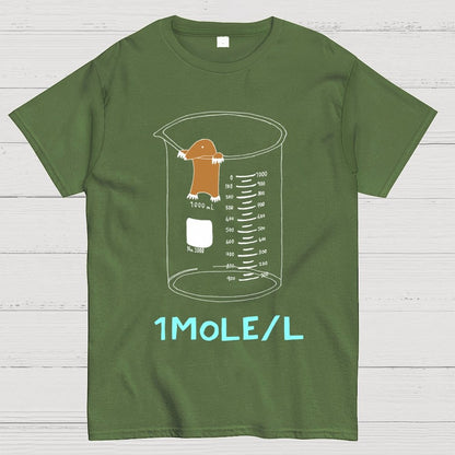 Ute One Mole Per Liter Chemistry Avogadros Day Geek T-Shirt