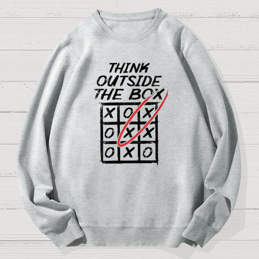 Think Outside The Box Nerd Geek Cotton Sweatshirt