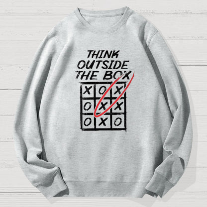 Think Outside The Box Nerd Geek Cotton Sweatshirt