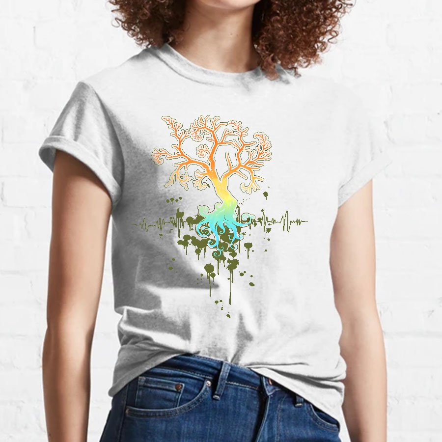 Fractal Tree Nerdy T-Shirt