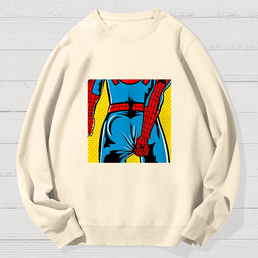 Funny Back Geek Cotton Sweatshirt