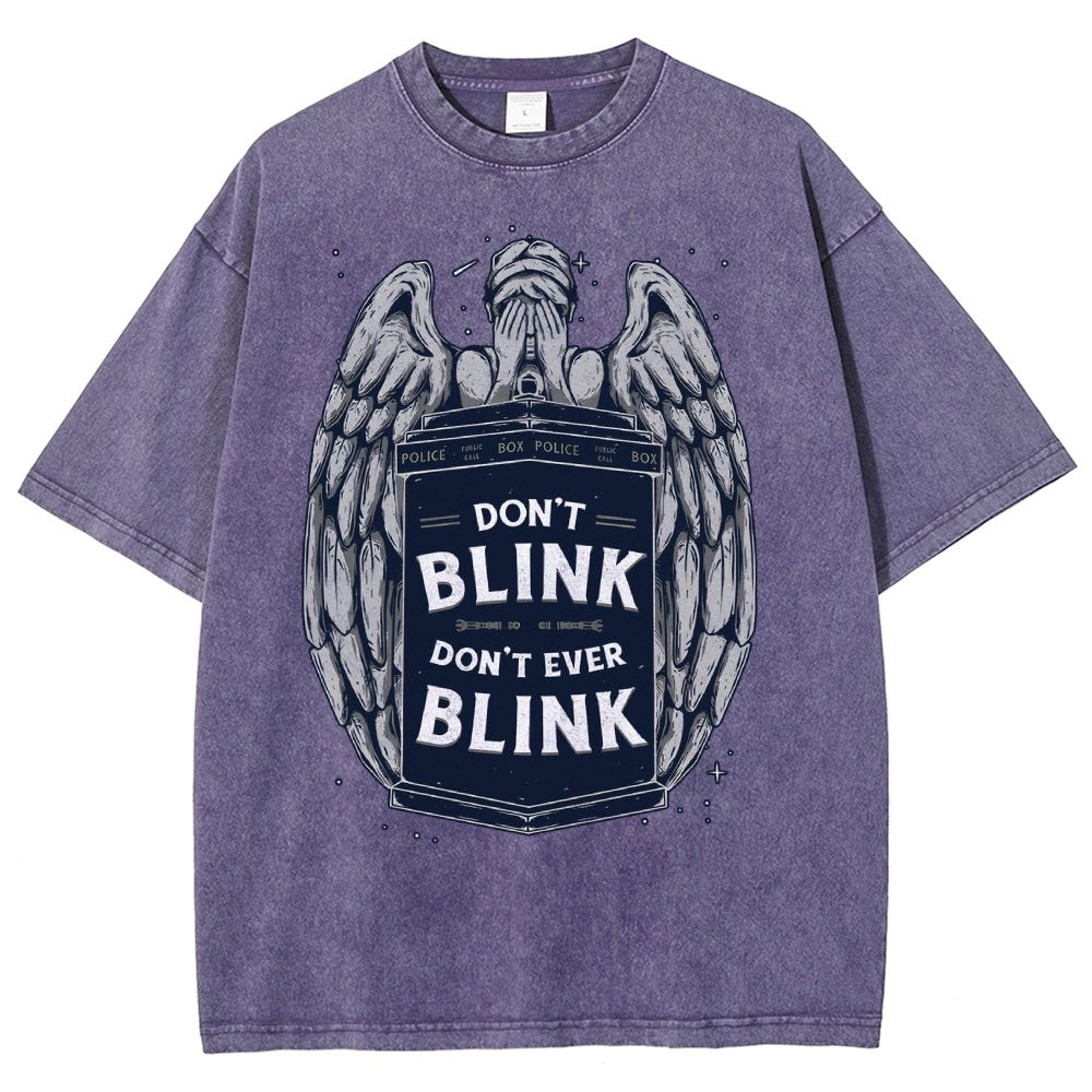Don't Blink Vintage Distressed T-shirt
