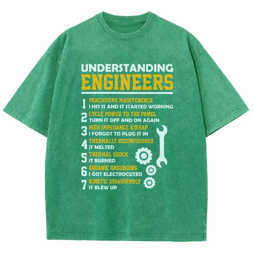 Understanding Engineers Sarcastic Vintage Distressed T-shirt
